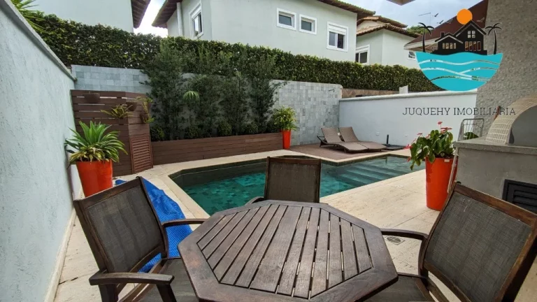 Imagem Juquehy Casas a Venda - Condomínio fechado com 4 suítes, 3 vagas, piscina privativa a rua da praia - | Juquehy Imobiliária