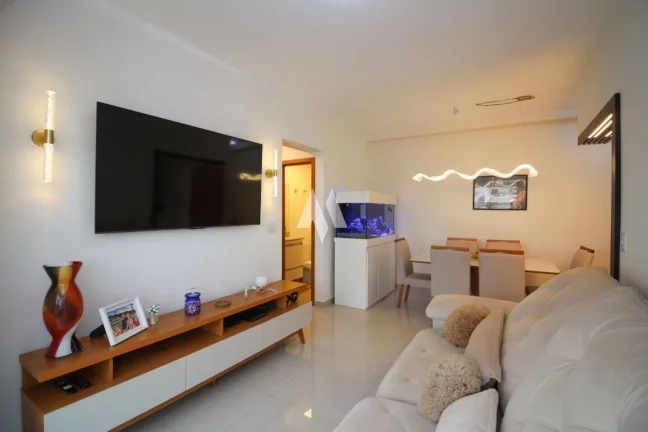 Imagem Apartamento Padrão à locação com 2 suítes e Vista parcial para o mar no bairro do Embaré em Santos/SP