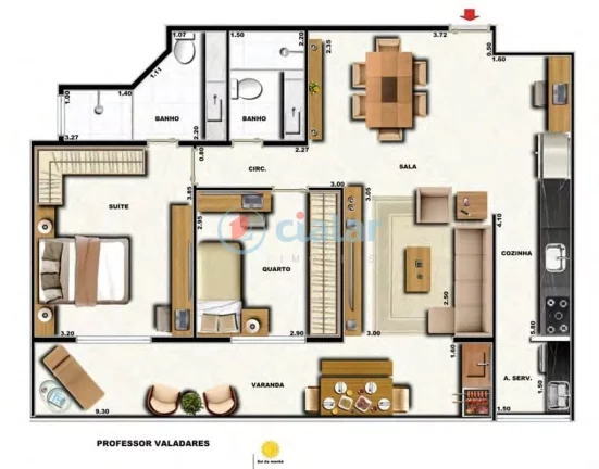 Imagem Cobertura Duplex à venda 2 Quartos 1 Suite 2 Vagas 155.74M Grajaú Rio de Janeiro - RJ | Elegance Residence