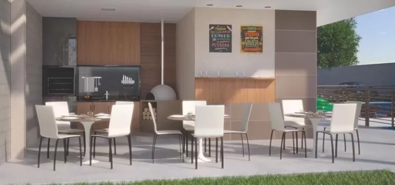 Imagem Apartamento com 2 quartos, sala, cozinha, banheiro com box de vidro temperado, lavanderia, 1 vaga de...