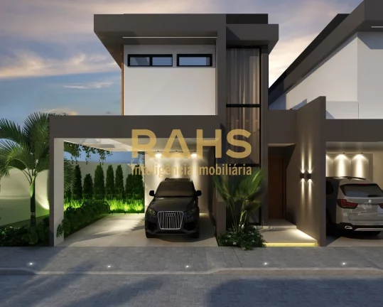 Imagem Excelente casa em construção em condomínio fechado no bairro América, em região nobre de Joinvi...