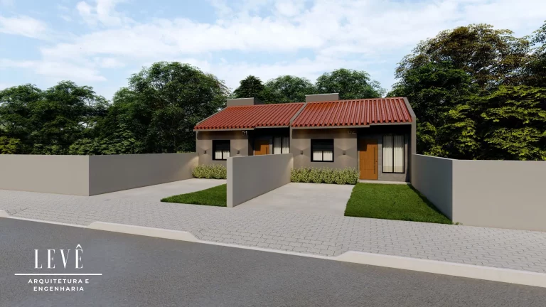 Imagem Lindas casas Germinadas com excelente acabamento e Pátio Frente e Fundos em Nova Hartz