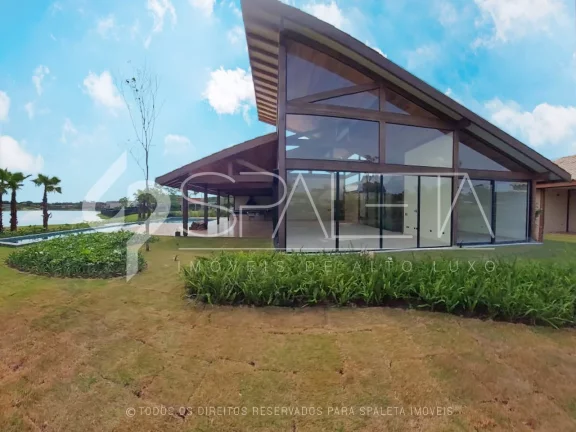 Imagem Lindíssima mansão tropical em fase avançada de construção à venda na Fazenda Boa Vista
