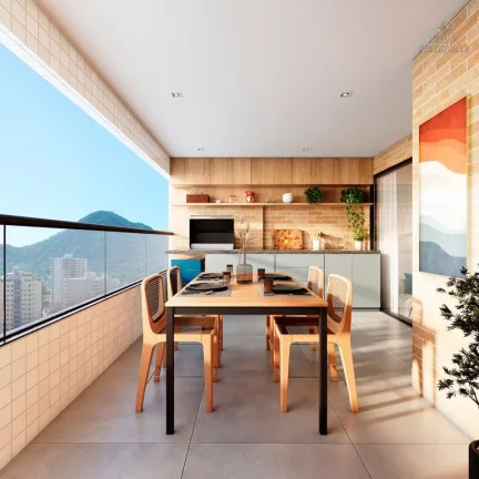Imagem Lançamento Boqueirão Praia Grande - 2 quartos 1 Suíte 2 vagas priv 1 Box Privado