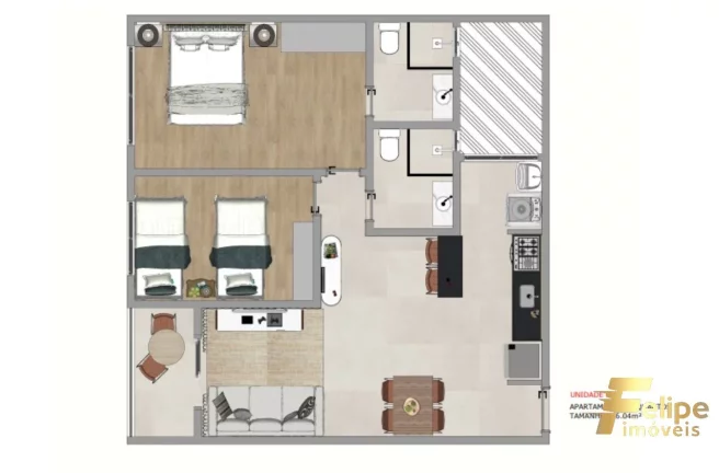 Imagem SEU LAR EM DOMINGOS MARTINS / APARTAMENTO DE 3 QUARTOS SENDO 1 SUÍTE - PERFEITO!