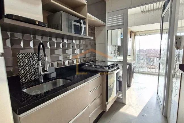 Imagem Apartamento de 67m², com 2 dormitórios, sendo 1 suite, sala integrada à cozinha e varanda gourmet...