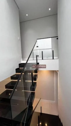 Imagem Sobrado Parque Continental 1 Sobrado novo moderno com 3 suítes, garagem para 4 carros e área gourmet .