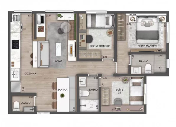 Imagem Apartamento com 3 Quartos à Venda, 70 m² em Butantã - São Paulo