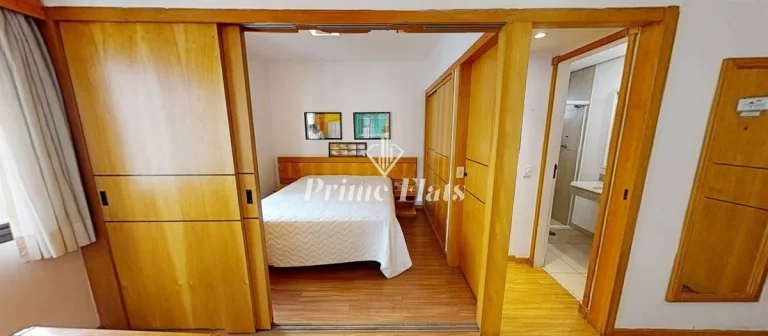 Imagem Flat disponível para venda no Hotel Hampton Park, com 31m², 1 dormitório e 1 vaga