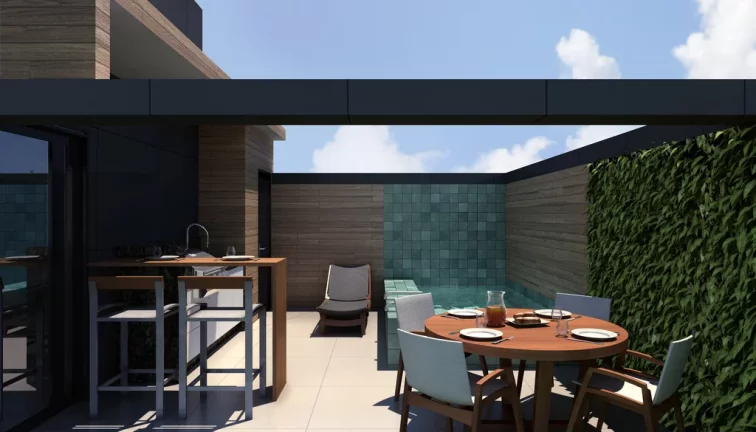 Imagem Cobertura à venda em João Pessoa, Bancários, com 2 quartos, 80m2