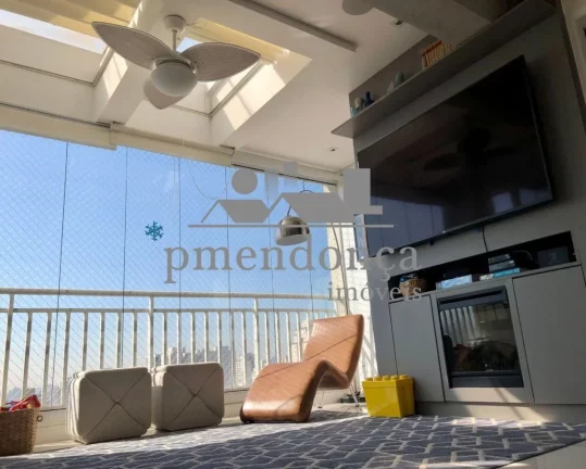 Imagem Cobertura duplex na Vila Romana, face Norte, com muito sol o dia inteiro e o ano inteiro.