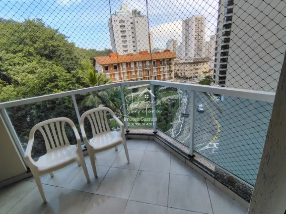Imagem Apartamento à Venda ou Locação em Guarujá-SP a 30m da praia das Astúrias: 3 Quartos, 1 Suíte, 2 Salas, 2 Banheiros, 2 Vagas, 90m².