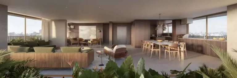 Imagem Cobertura de luxo no Jardim Paulista, São Paulo-SP: 4 quartos, 4 suítes, 6 banheiros, 5 vagas na garagem, 547m² - Condomínio Quaddra Lorena