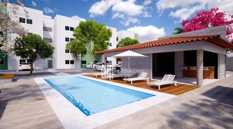 Imagem Apartamento em construção, 2 dormitórios à venda por R$ 151.000,00 - Condomínio SOLAR DOS IPÊS - Todos os Santos - Teresina/PI