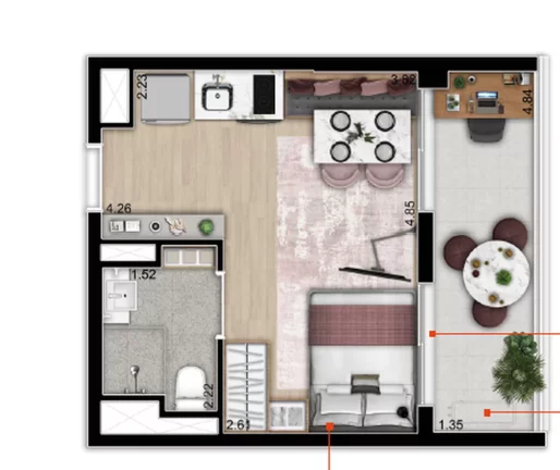 Imagem APARTAMENTO RESIDENCIAL em São Paulo - SP, Vila Buarque