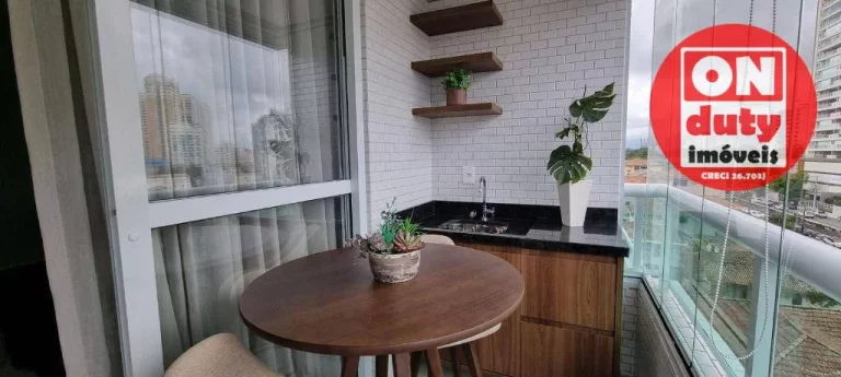 Imagem Apartamento com 2 dormitórios à venda, 76 m² por R$ 1.162.530,00 - Ponta da Praia - Santos/SP