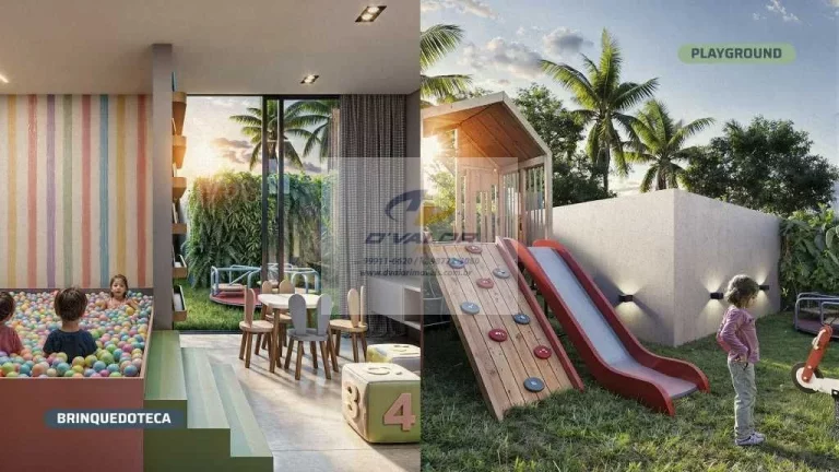Imagem Vendo Flats de 23 a 68 m², Sala ampla para 03 ambientes, 01 Vaga de Garagem