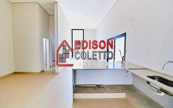 Imagem Casa nova, recém construída a venda, 3 quartos com portas balcão, persianas automatizadas, no Residencial Villa Bela Vista, em Piracicaba