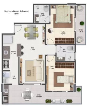 Imagem Apartamento à Venda em Vila Caiçara, Praia Grande - SP