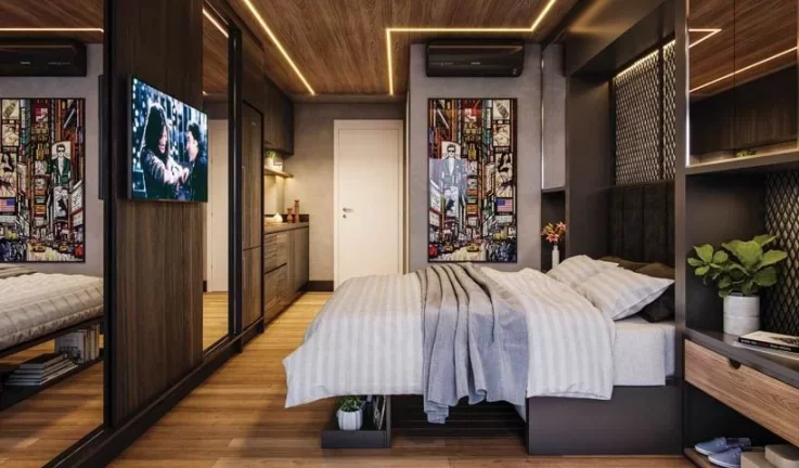 Imagem Apartamento Studio com 32,5 m² à venda (com vaga de moto) no Brooklin Paulista