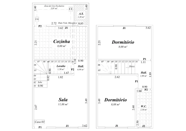 Imagem Sobrado de Condomínio com 2 dorms, Maracanã, Praia Grande - R$ 270 mil, Cod: 2129