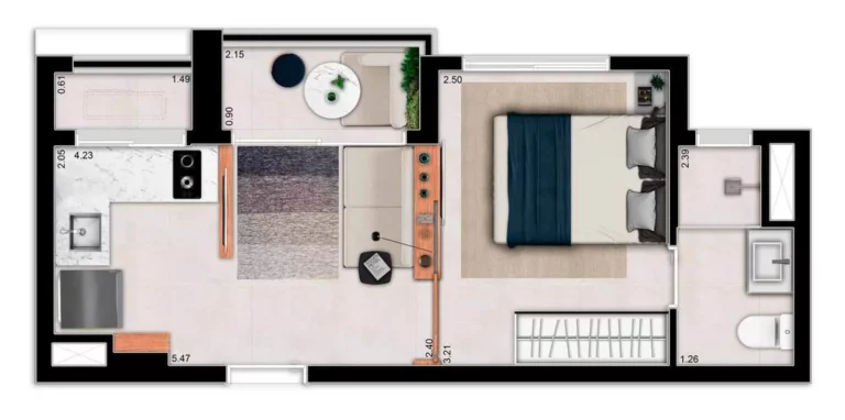 Imagem STUDIO RESIDENCIAL em São Paulo - SP, Santa Cecília