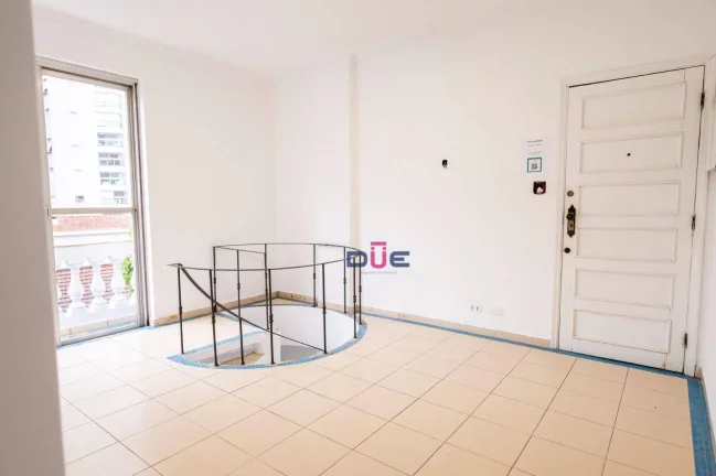 Imagem Apartamento duplex com 5 dormitórios, elevador, garagem box privativa, predio de 4 andares, à venda - Embaré - Santos/SP