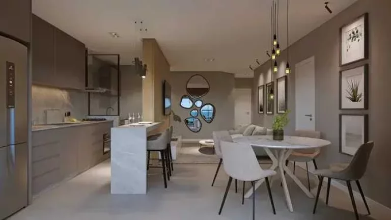 Imagem Apartamento com 3 dormitórios sendo 1 suíte e 2 vagas de garagem em Itapoá/SC