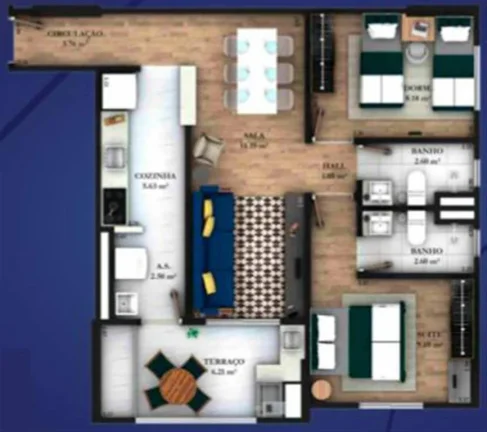 Imagem APARTAMENTO COM 65 m² - GUILHERMINA - PRAIA GRANDE SP