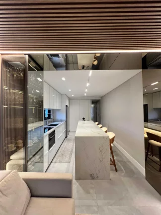 Imagem Apartamento com 2 suítes e 2 vagas de garagem na Praia Brava - Itajaí