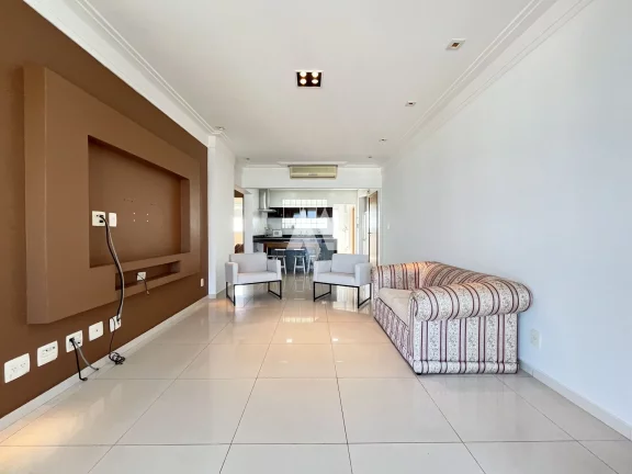 Imagem Apartamento com varanda e vista mar 3 suítes 3 vagas e lazer para alugar na Aparecida em Santos/SP