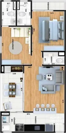 Imagem Apartamento com 2 dormitórios na planta no B Brasil em Itu SP Entrega Agosto de 2028 Oportunidade