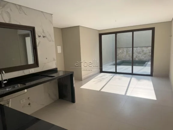 Imagem Sobrado com 220 M², com 4 dormitórios suítes, sala, lavabo, cozinha, área de serviços, churrasq...