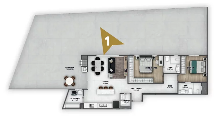Imagem Apartamento à venda no bairro Centro - Itajaí/SC
