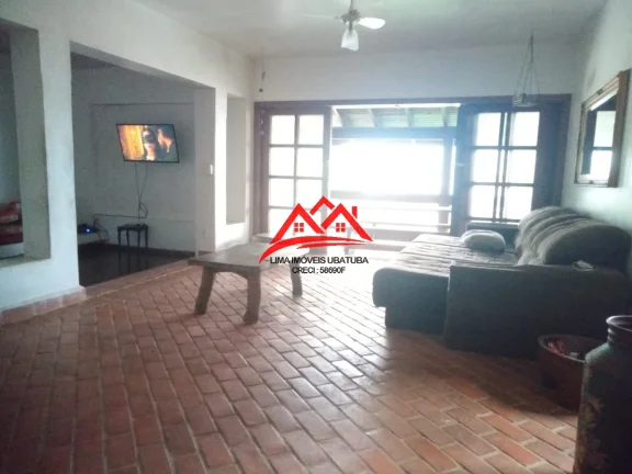 Imagem Casa em Condomínio fechado na Praia do Tenório, Ubatuba, com 5 suítes, churrasqueira e piscina