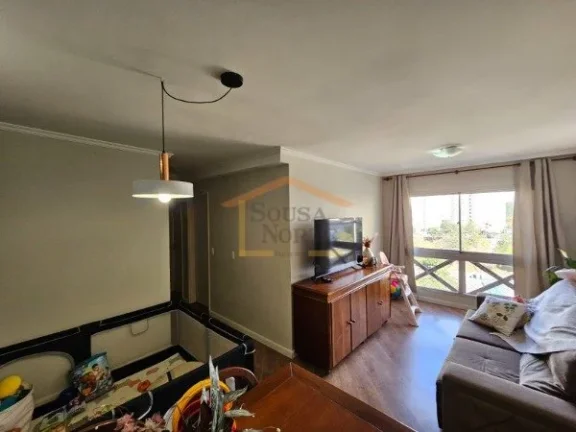 Imagem Apartamento de 69m² com 3 dormitórios, sendo 1 suíte, sala para 2 ambientes, cozinha e lavanderia...