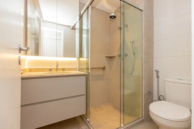 Imagem Apartamento 65M², 2Q, 1 Suíte, 2 Banheiros, 1 Vaga, Academia, Piscina, Churrasqueira, Piscina Aquecida, Salão de Festas e Jogos, Quadra, Bicicletário.