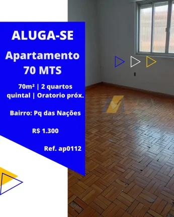Imagem Alugo Apto Sobre loja em Santo André, Parque das Nações