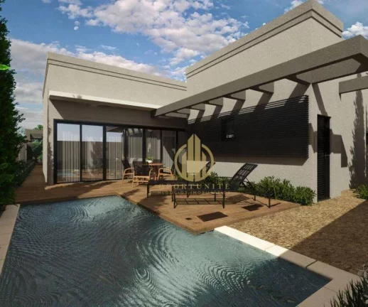 Imagem Casa com 3 suítes, escritório e piscina grande à venda- Condomínio Arara Azul - Ribeirão Preto/SP