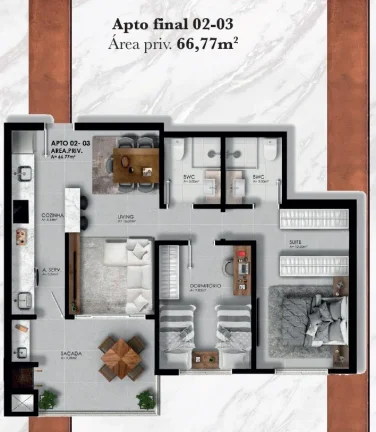 Imagem Apartamento na planta em Camboriú, Bairro São Francisco