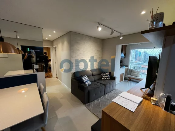 Imagem Apartamento Mobiliado, 2 dorms ( 1 suíte) 67m2 com varanda gourmet e lazer completo no Condomínio Innovare na Vila Bastos em Santo André