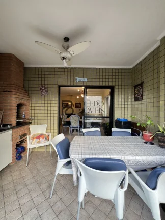 Imagem Apartamento Cobertura, 03 suites com 180m2 e 02 vagas, vista mar, Canto do forte