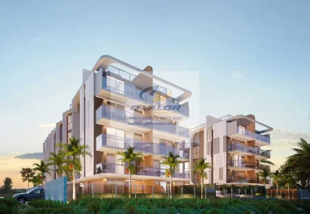 Imagem Vendo flats e apartamentos com 2 quartos, em prédio pé na areia da paria do Bessa, com plantas de 23m² à 143m²