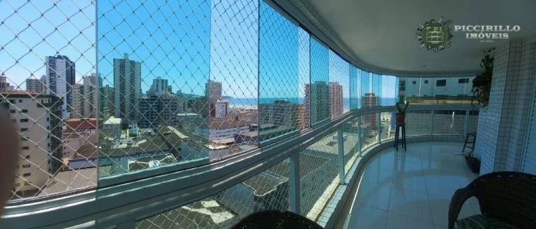 Imagem Apartamento com 3 dormitórios à venda, 162 m² por R$ 860.000,00 - Tupi - Praia Grande/SP