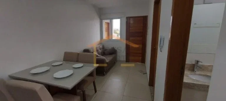 Imagem Apartamento mobiliado, 2º andar, com elevador. Possui 1 dormitório, sala, cozinha e banheiro. Imó...