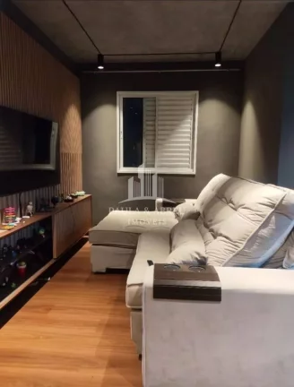 Imagem Apartamento 54m², 1 Dormitório, podendo ser 2 (está com living ampliado), Sacada, 1 Vaga, Lazer Completo, no Jardim Pedroso, Mauá-SP