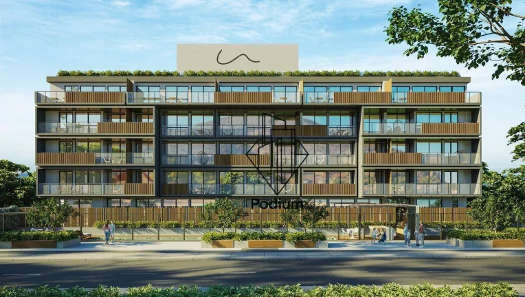 Imagem Apartamento térreo com área gourmet privativa em L a beira mar da praia de Intermares - AP2781.