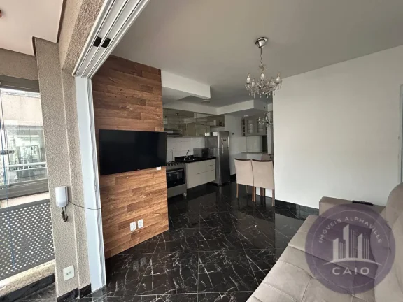 Imagem Apartamento Mobiliado com 53 m², 1 dormitório a venda - Alphaville/SP