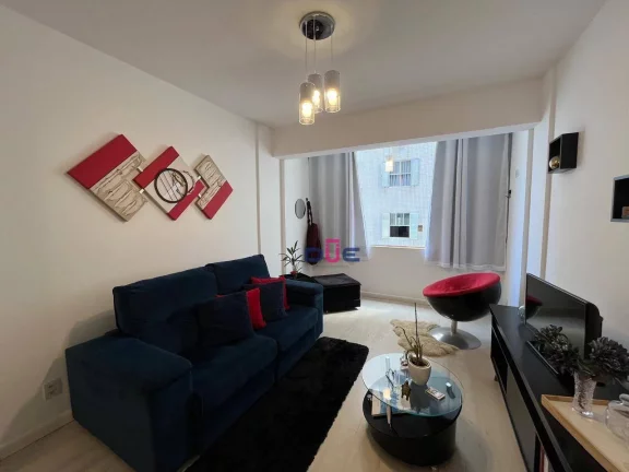 Imagem Apartamento financiável 1 quarto com vista mar. Apto em prédio esquina com a praia. 1 vaga , à venda, 65 m² por R$ 460.000 - José Menino - Santos/SP
