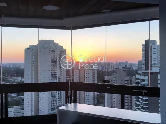 Imagem Cobertura a venda no Campo Belo Com uma vista deslumbrante, essa cobertura tem uma planta bem legal ...